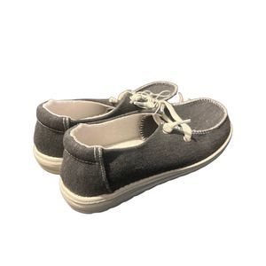 Jellypop Carter dark grey boat shoes new 6.5